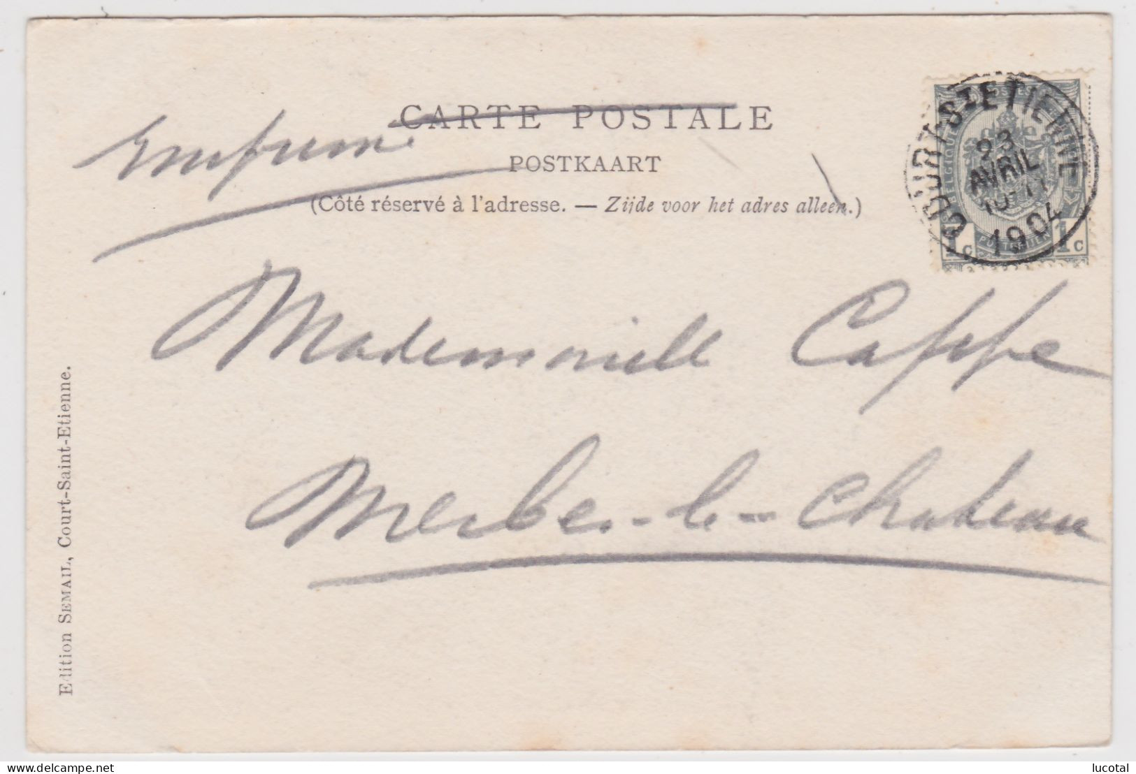 Court St Etienne - Château De M. Le Comte Goblet D' Alviella - 1904 - Edit. Semail. - Court-Saint-Etienne