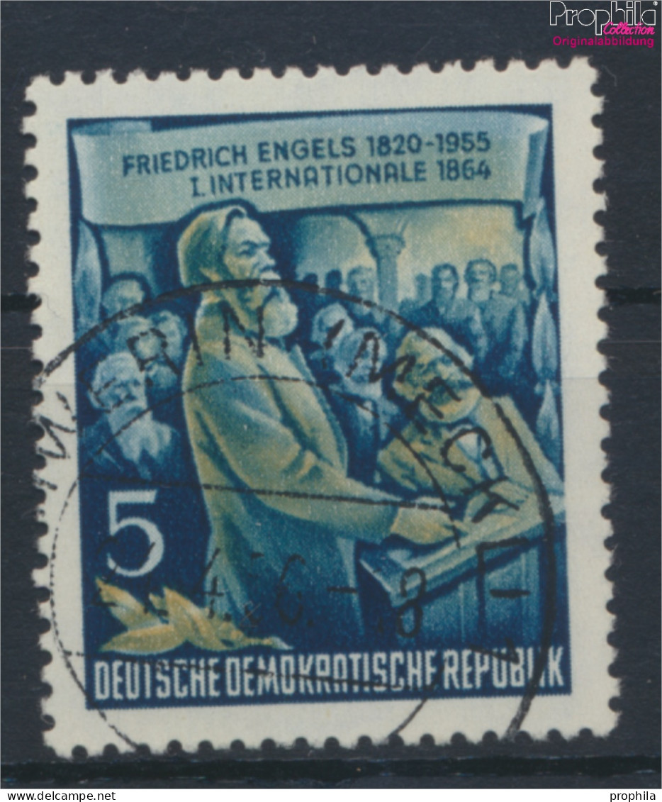 DDR 485A X I, Liegendes Wasserzeichen Gestempelt 1955 Friedrich Engels (10065658 - Gebraucht