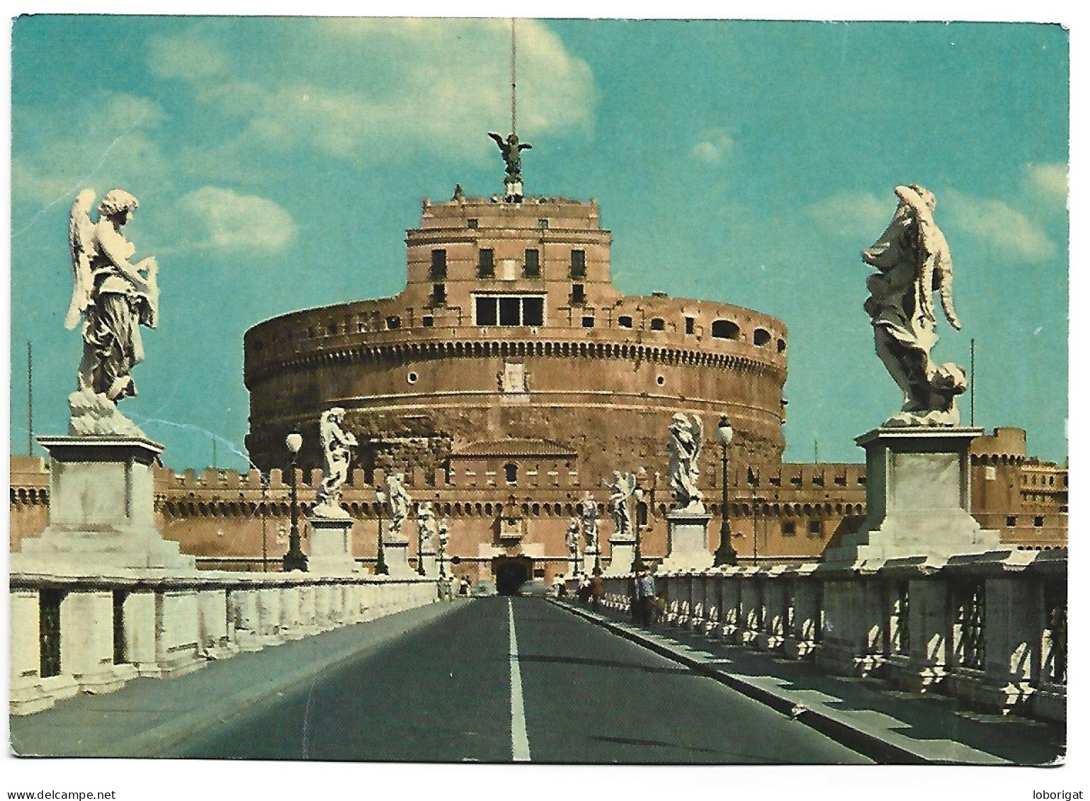 PONTE E CASTEL S. ANGELO / SAN'T ANGELO BRIDGE AND CASTLE.-  ROMA - ( ITALIA ) - Pontes