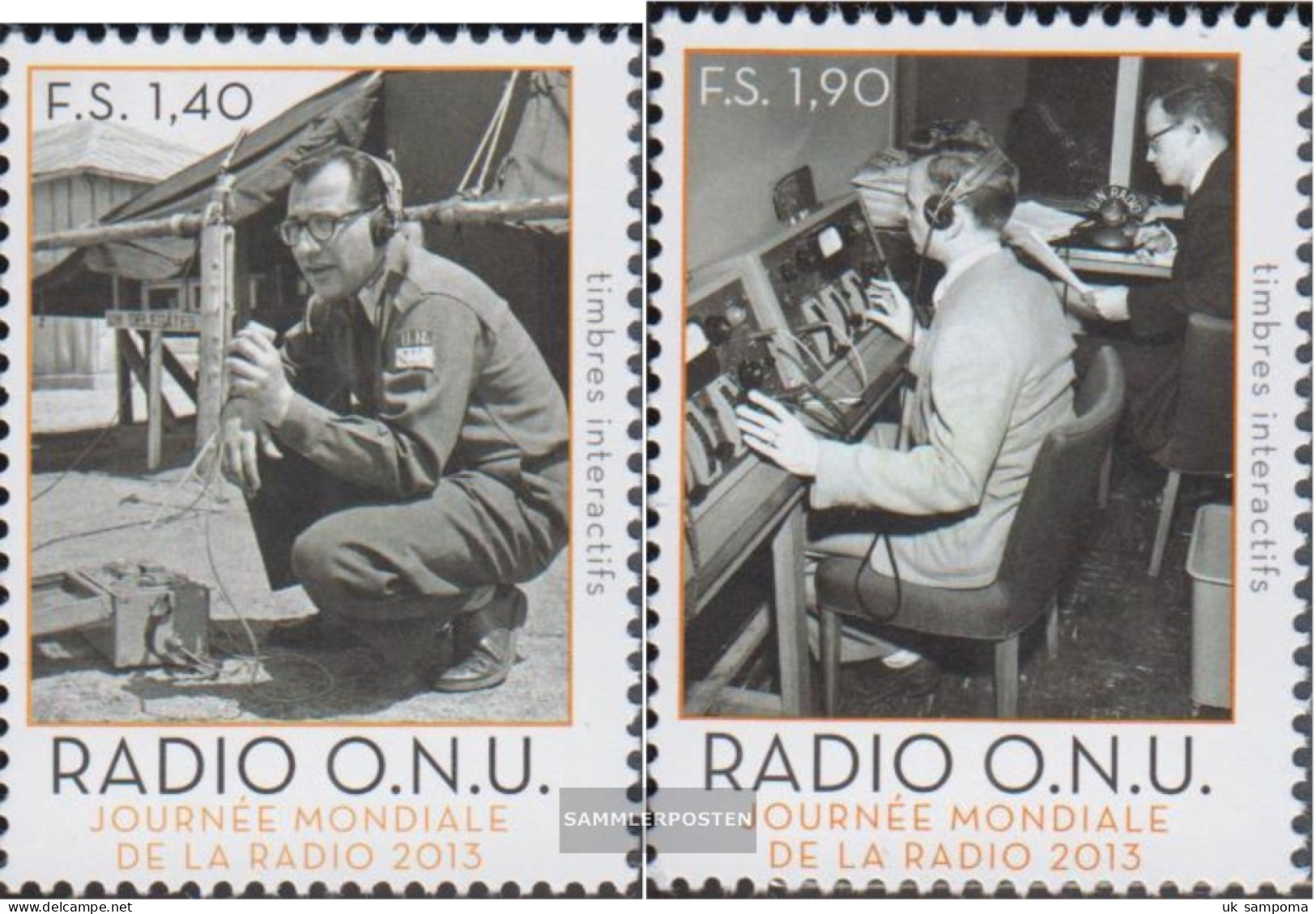 UN - Geneva 805-806 (complete Issue) Unmounted Mint / Never Hinged 2013 UN Radio - Unused Stamps