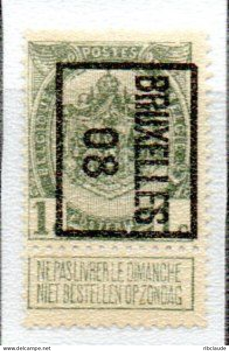Préo Typo Bruxelles 08 - Typo Precancels 1906-12 (Coat Of Arms)