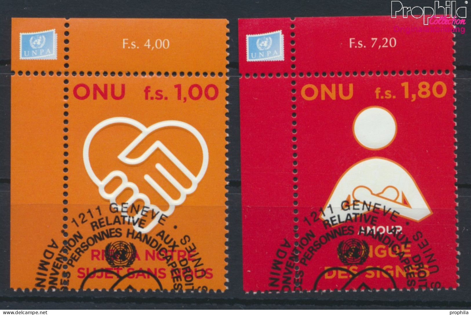 UNO - Genf 600-601 (kompl.Ausg.) Gestempelt 2008 Menschen Mit Behinderung (10068947 - Used Stamps