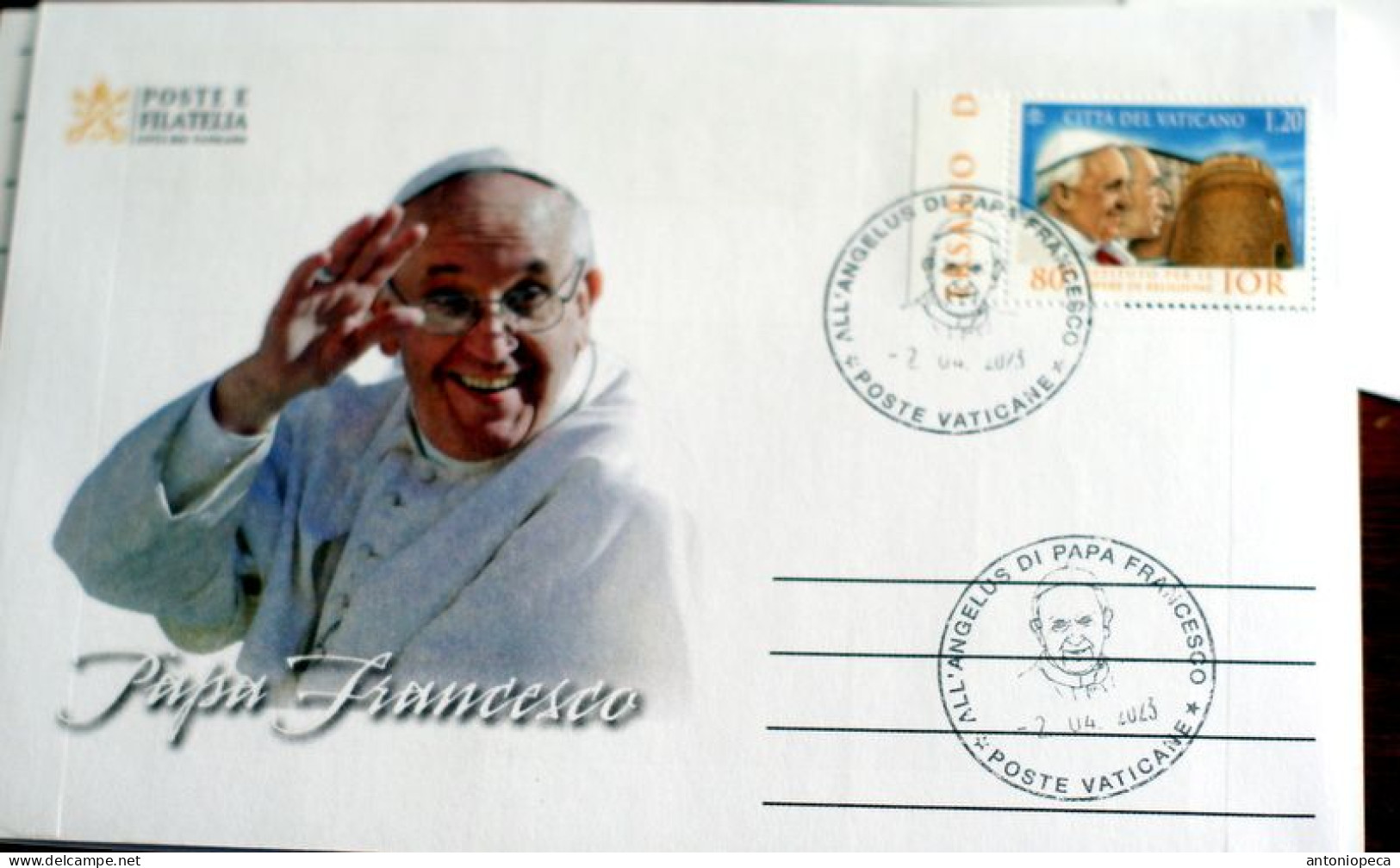 VATICANO 2023 COPPIA DI FDC, ANGELUS DI PAPA FRANCESCO, DOMENICA DELLE PALME - Cartas & Documentos