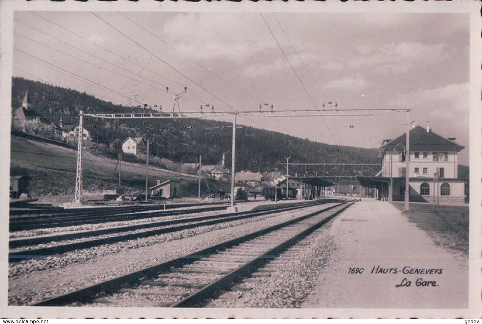 Hauts Geneveys NE, Chemin De Fer Et La Gare (1690) - Geneveys