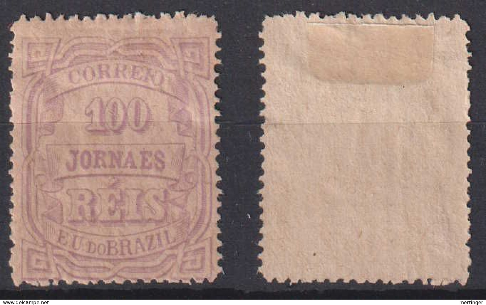 Brazil Brasil Mi# 96 (*) Mint 100R Jornais 1890 - Neufs