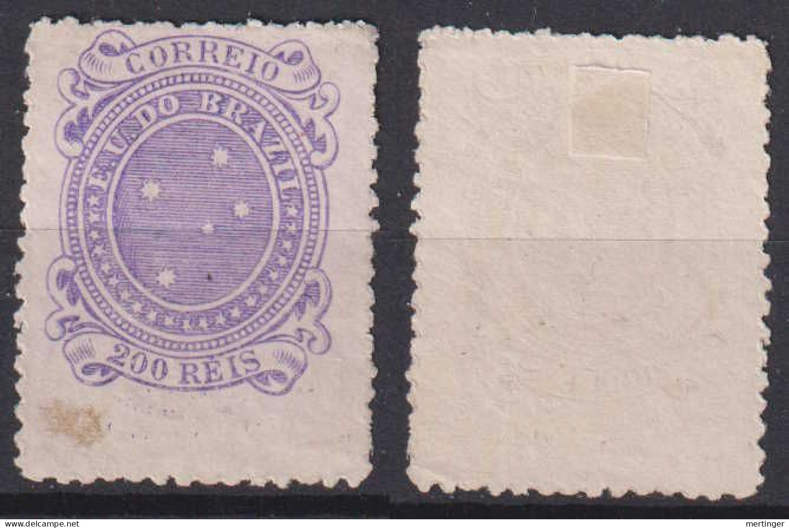 Brazil Brasil Mi# 89 (*) 200R Cruzeiro - Unused Stamps