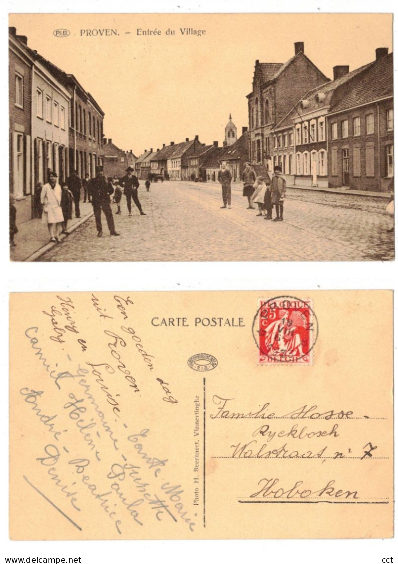 Proven Poperinge   Entrée Du Village    Edit H Beernaert Vlamertinghe - Poperinge