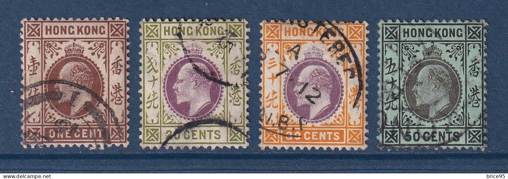 Hong Kong - YT N° 95 à 98 - Oblitéré - 1911 - Oblitérés
