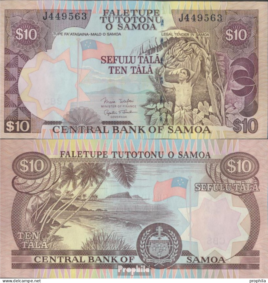 Samoa Pick-Nr: 34b Bankfrisch 2002 10 Tala - Samoa