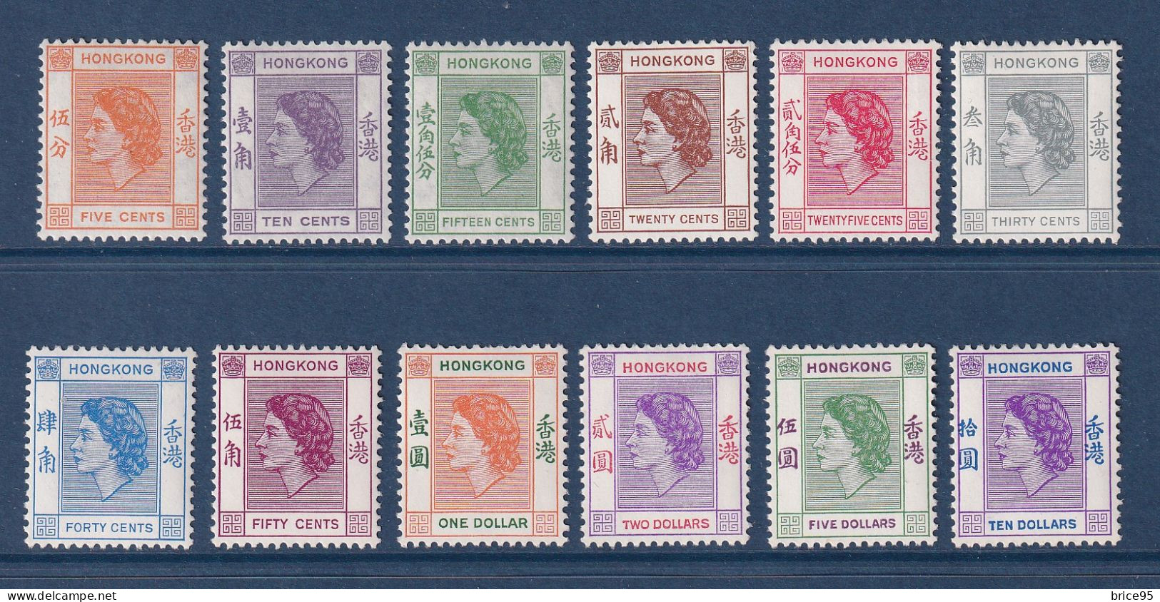 Hong Kong - YT N° 171 à 174 * - Neuf Avec Charnière - 1954 - Neufs