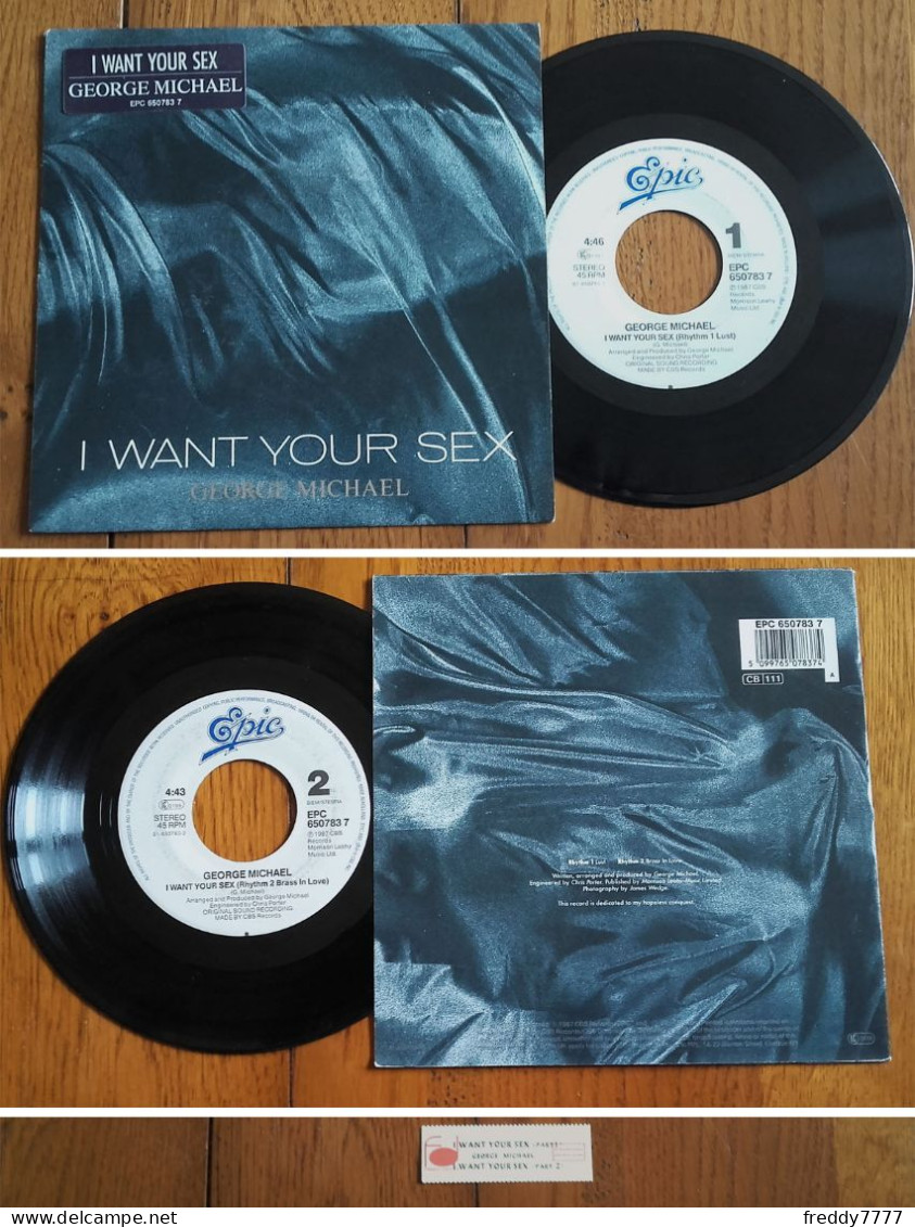 RARE Dutch SP 45t RPM (7") GEORGE MICHAEL «I Want Your Sex» (1987) - Collectors