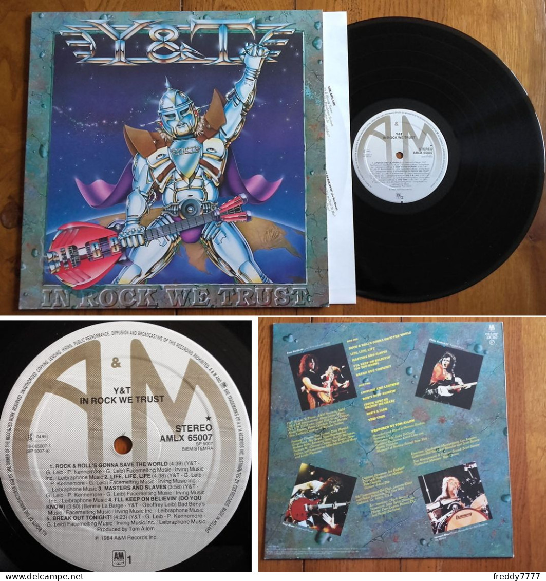 RARE Dutch LP 33t RPM (12") Y&T «In Rock We Trust» (1984) - Hard Rock En Metal