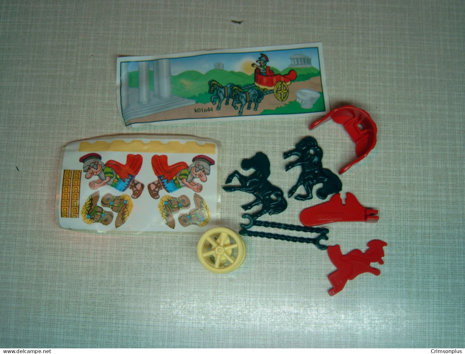 2001 Ferrero - Kinder Surprise - K01 44 - Roman Chariot And Horses + BPZ - Monoblocs