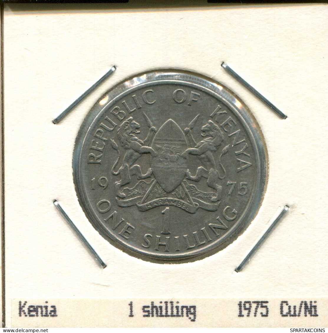 1 SHILLING 1975 KENYA Pièce #AS328.F - Kenya