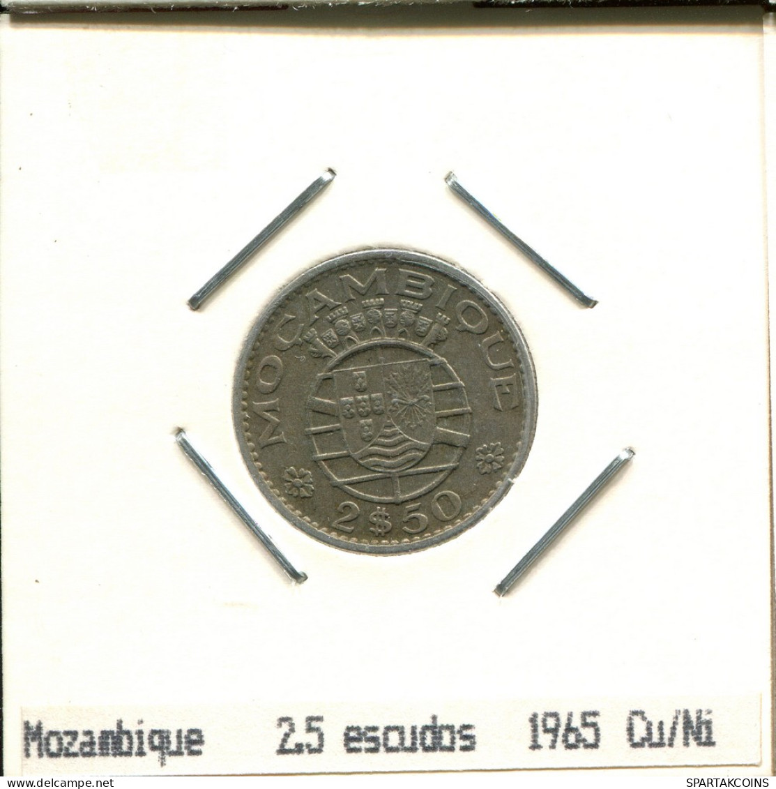 2$50 ESCUDOS 1965 MOZAMBIQUE Pièce #AS413.F - Mozambique