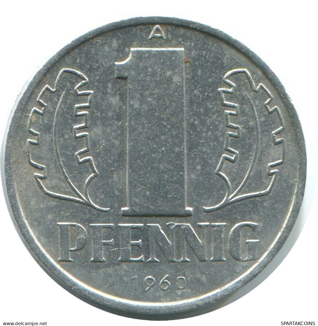 1 PFENNIG 1960 A DDR EAST GERMANY Coin #AE046.U - 1 Pfennig