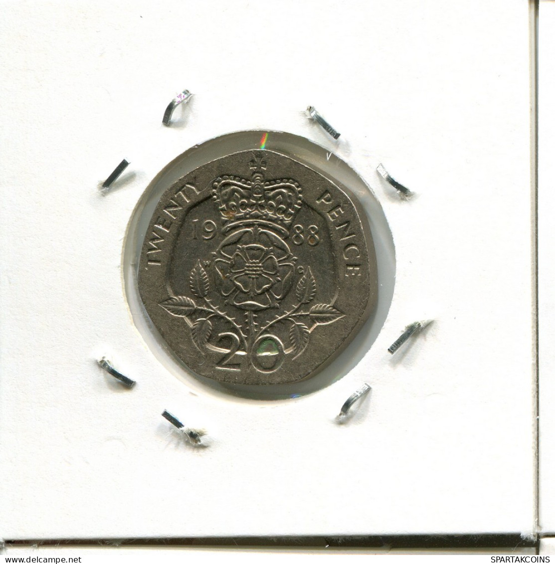 20 PENCE 1988 UK GREAT BRITAIN Coin #AN583.U - 20 Pence
