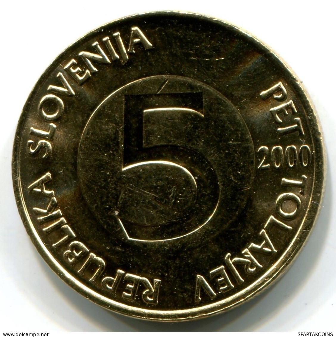 5 TOLAR 2000 SLOVÉNIE SLOVENIA UNC Pièce HEAD CAPRICORN #W11093.F - Slovenië