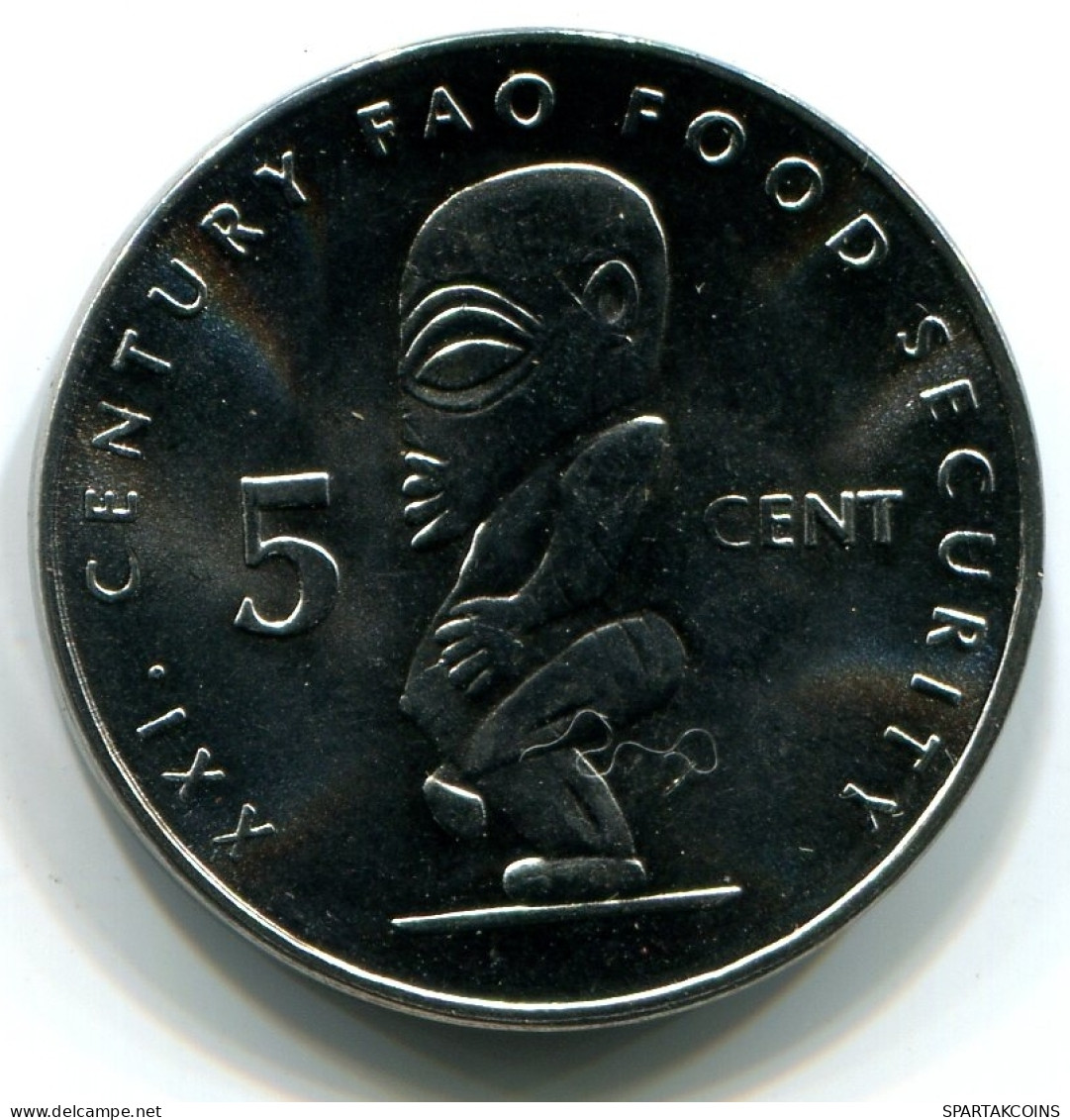 5 CENTS 2000 COOKINSELN COOK ISLANDS UNC Statue Of Tangaroa Münze #W11035.D - Cookinseln