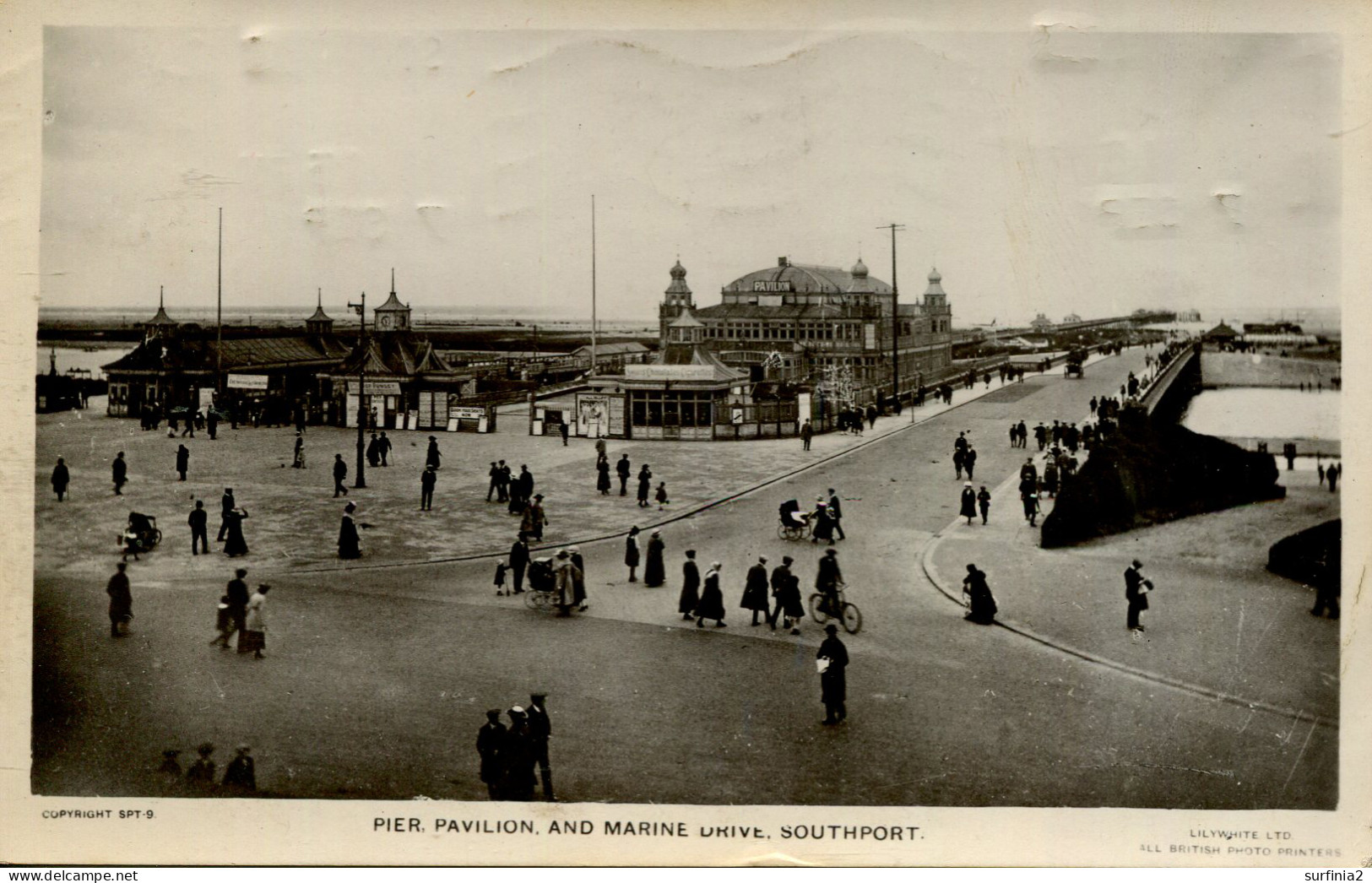 LANCS - SOUTHPORT - PIER PAVILION AND MARINE DRIVE RP   La3979 - Southport