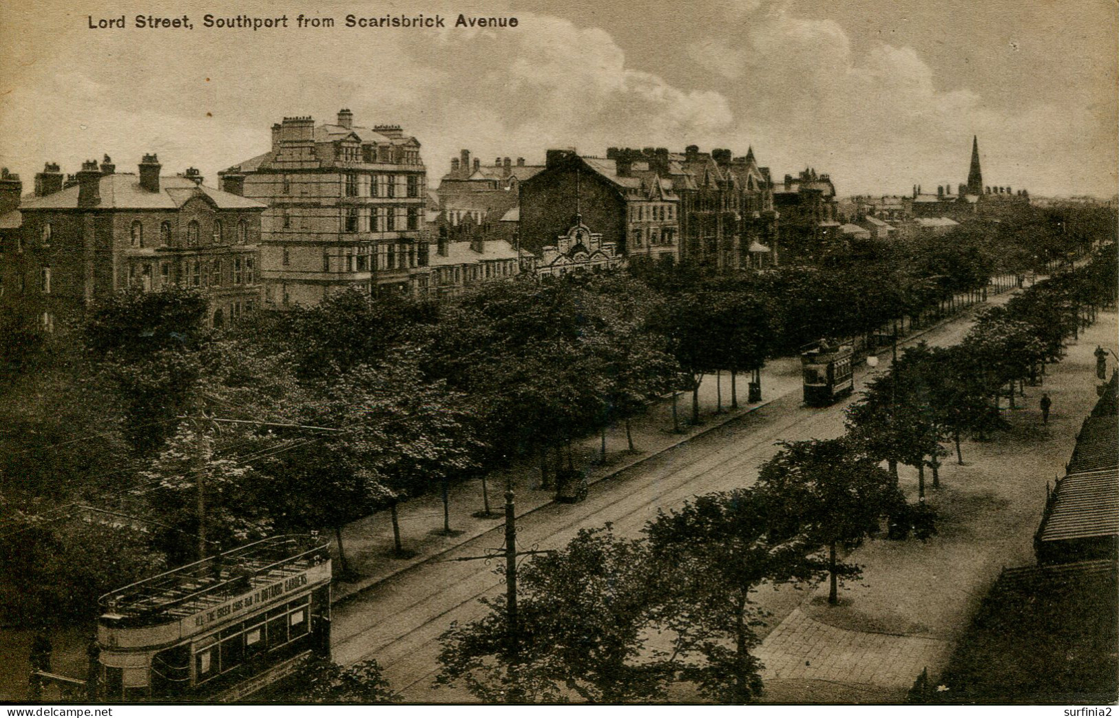 LANCS - SOUTHPORT - LORD STREET FROM SCARISBRICK AVENUE  La3993 - Southport