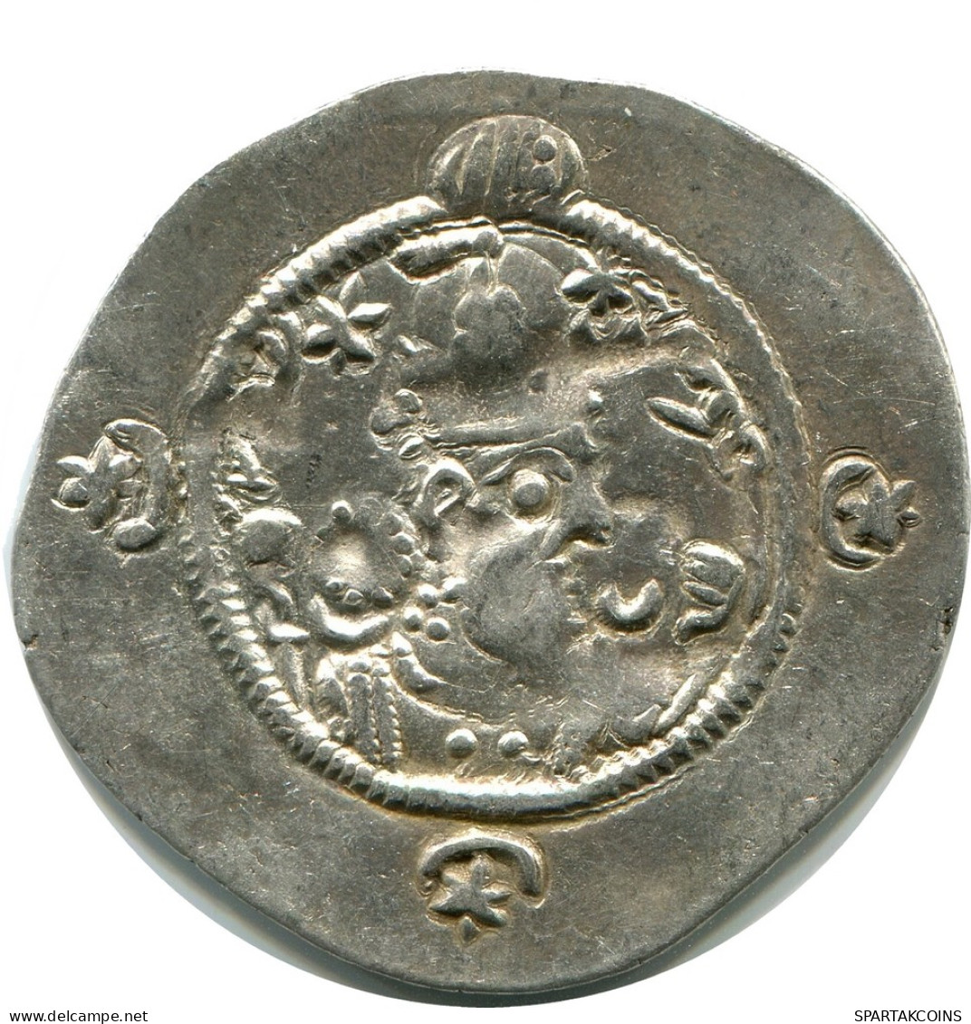 SASSANIAN HORMIZD IV Silver Drachm Mitch-ACW.1073-1099 #AH201..E - Orientalische Münzen