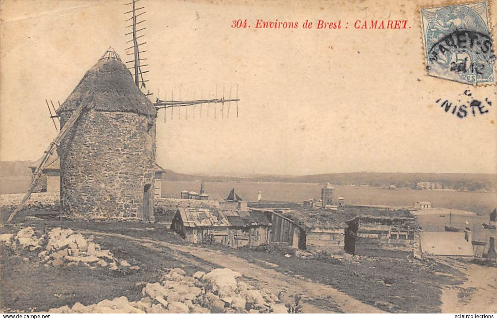 Camaret         29      Un Moulin A Vent    N° 304     (voir Scan) - Camaret-sur-Mer