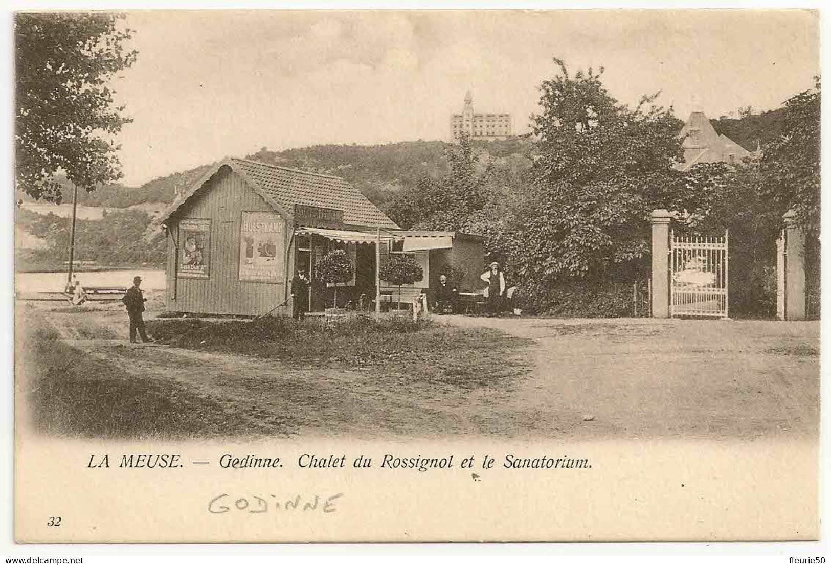 La Meuse - GODINNE (Yvoir) Chalet Du Rossignol Et Le Sanatorium. Oblitération Dinant 1903 Vers Jette Saint Pierre. - Yvoir