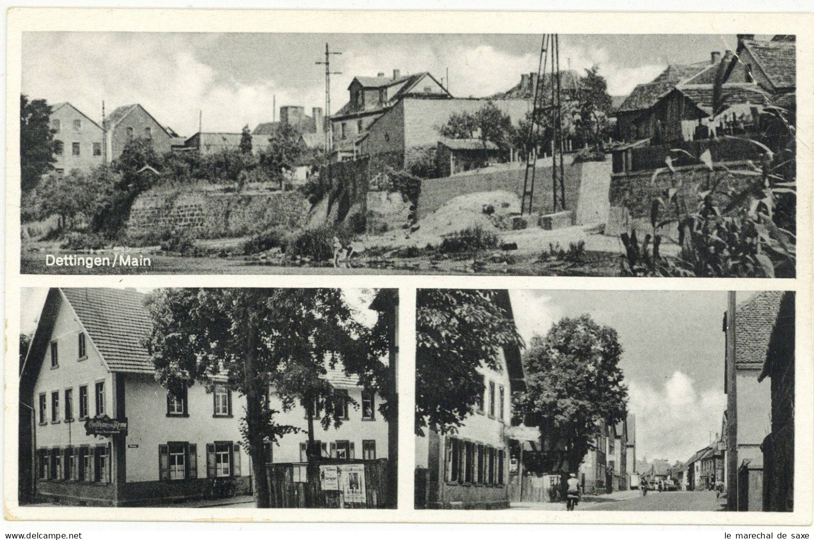 Foto Ak Dettingen Karlstein Main Aschaffenburg Gasthaus Zur Krone Ungelaufen - Aschaffenburg