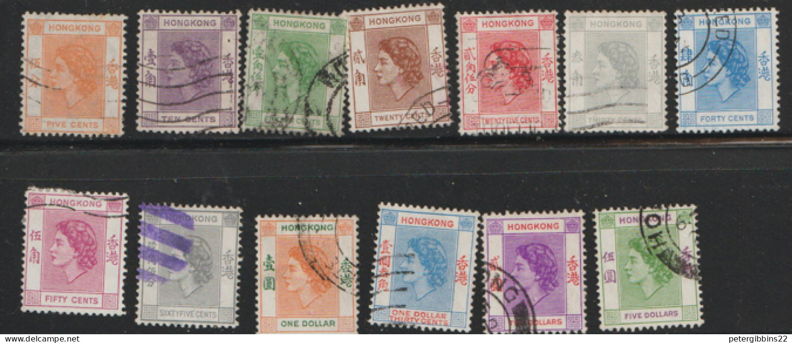 Hong Kong 1954 SG 178-90 Definitives  Fine Used      - Used Stamps