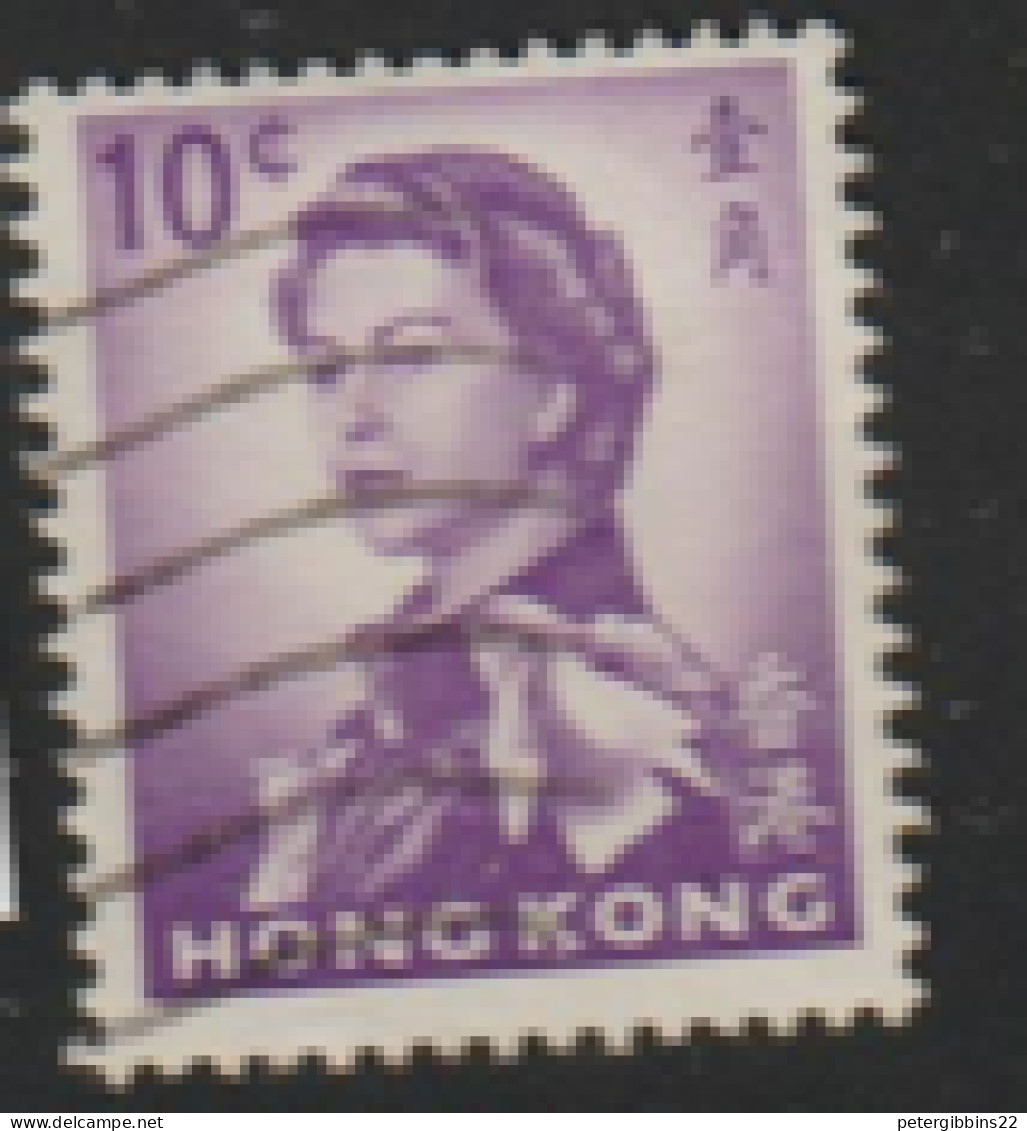 Hong Kong 1962 SG 197a 10c  Reddish Violet  Fine Used   - Used Stamps