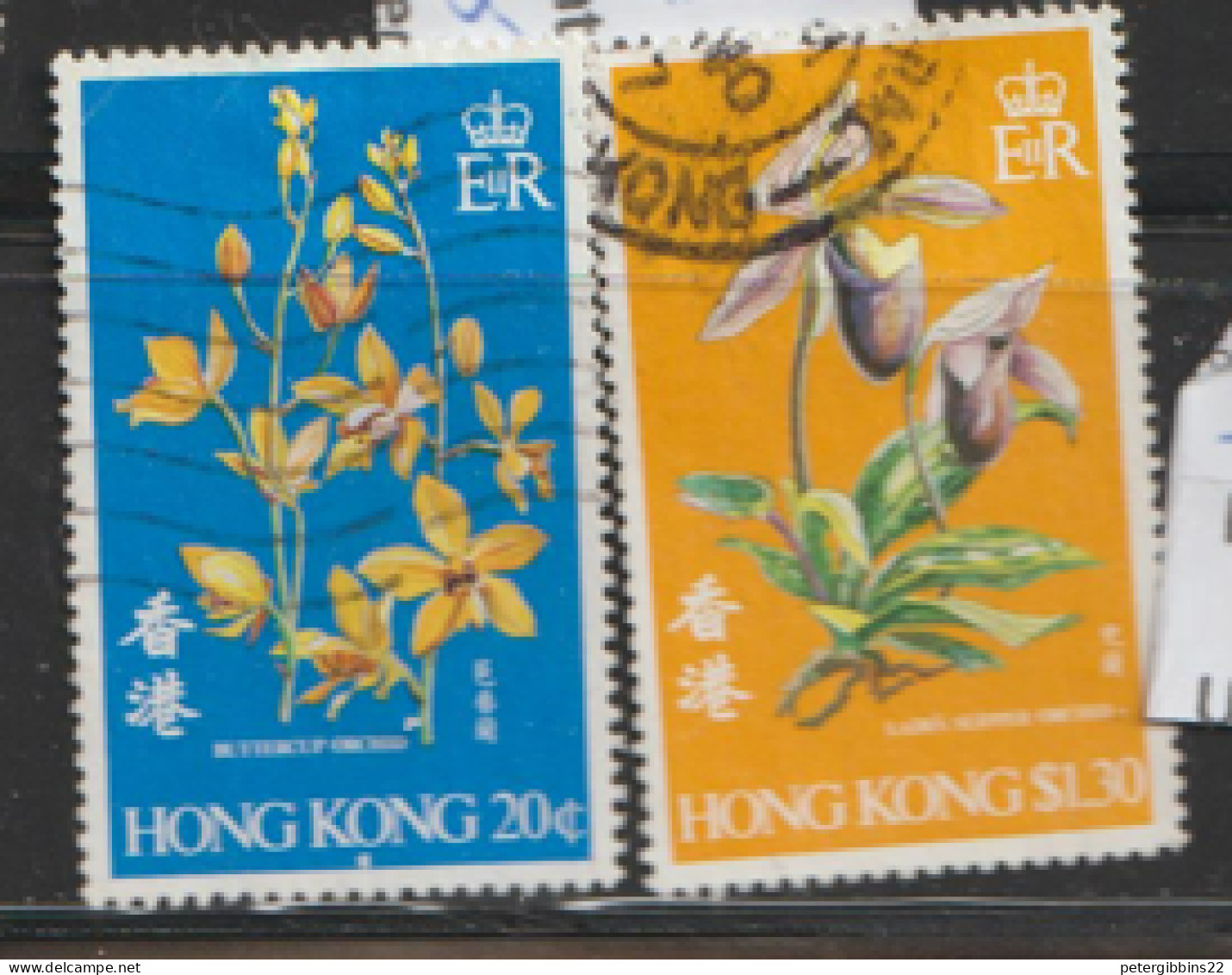 Hong Kong  1977 SG  368-9  Orchids     Fine Used   - Oblitérés