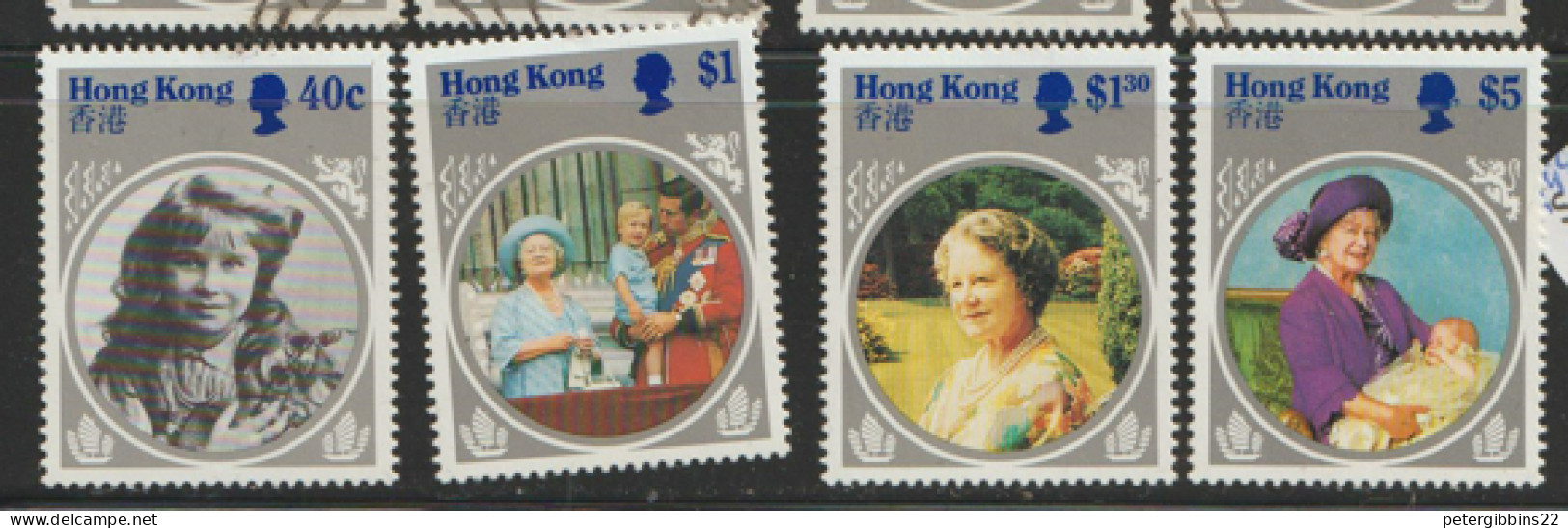 Hong Kong  1985 SG  493-6  Life And Times Queen Mother Mounted Mint - Nuevos