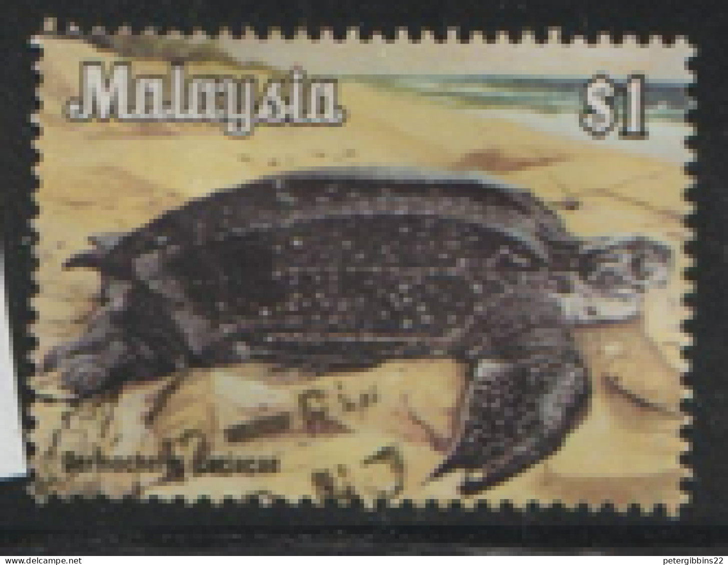 Malaysia 1979 SG  194   $1  Turtle   Fine Used  - Malayan Postal Union