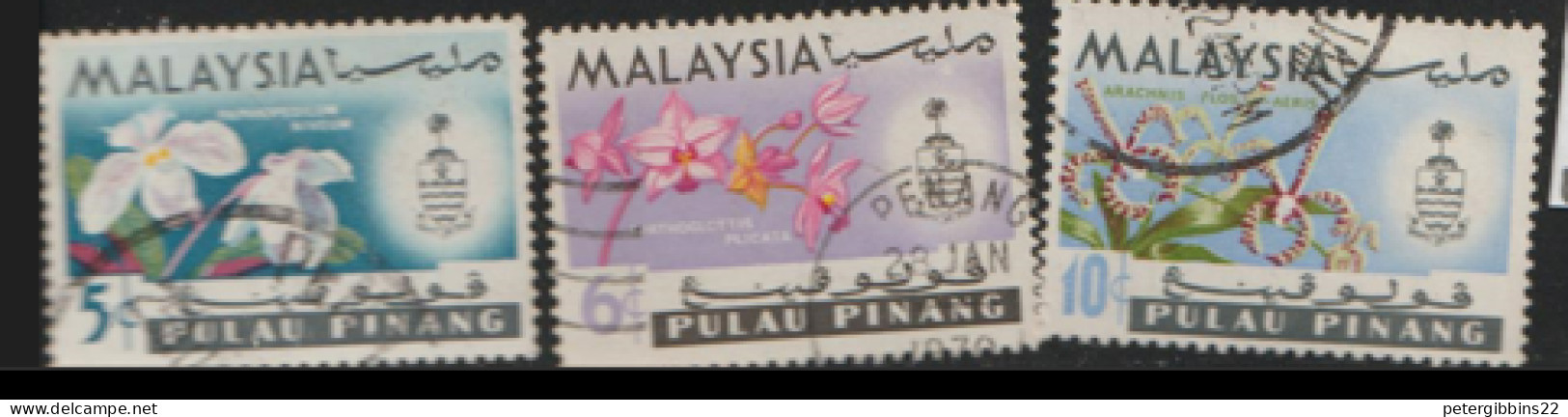 Malaysia  Penang  1965  SG  68-70  Fine Used      - Penang