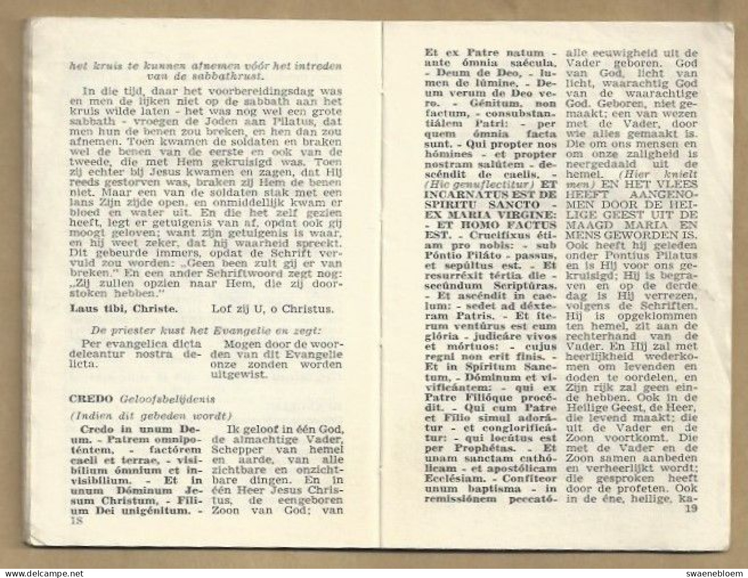 NL.- DE KATHOLIEK OP REIS. IK BEN KATHOLIEK. I AM A ROMAN CATHOLIC. JE SUIS CATHOLIQUE. ICH BIN ROMISCH KATHOLISCH. - Antique