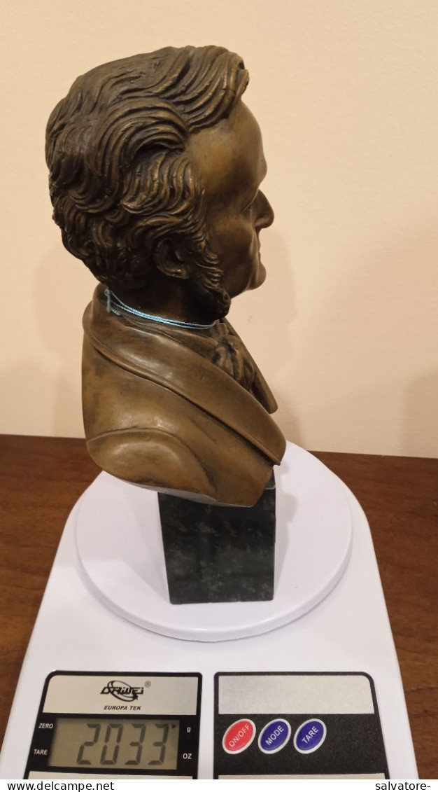 STATUA DI BRONZO R. WAGNER  1813- 1883 - Arte Contemporanea