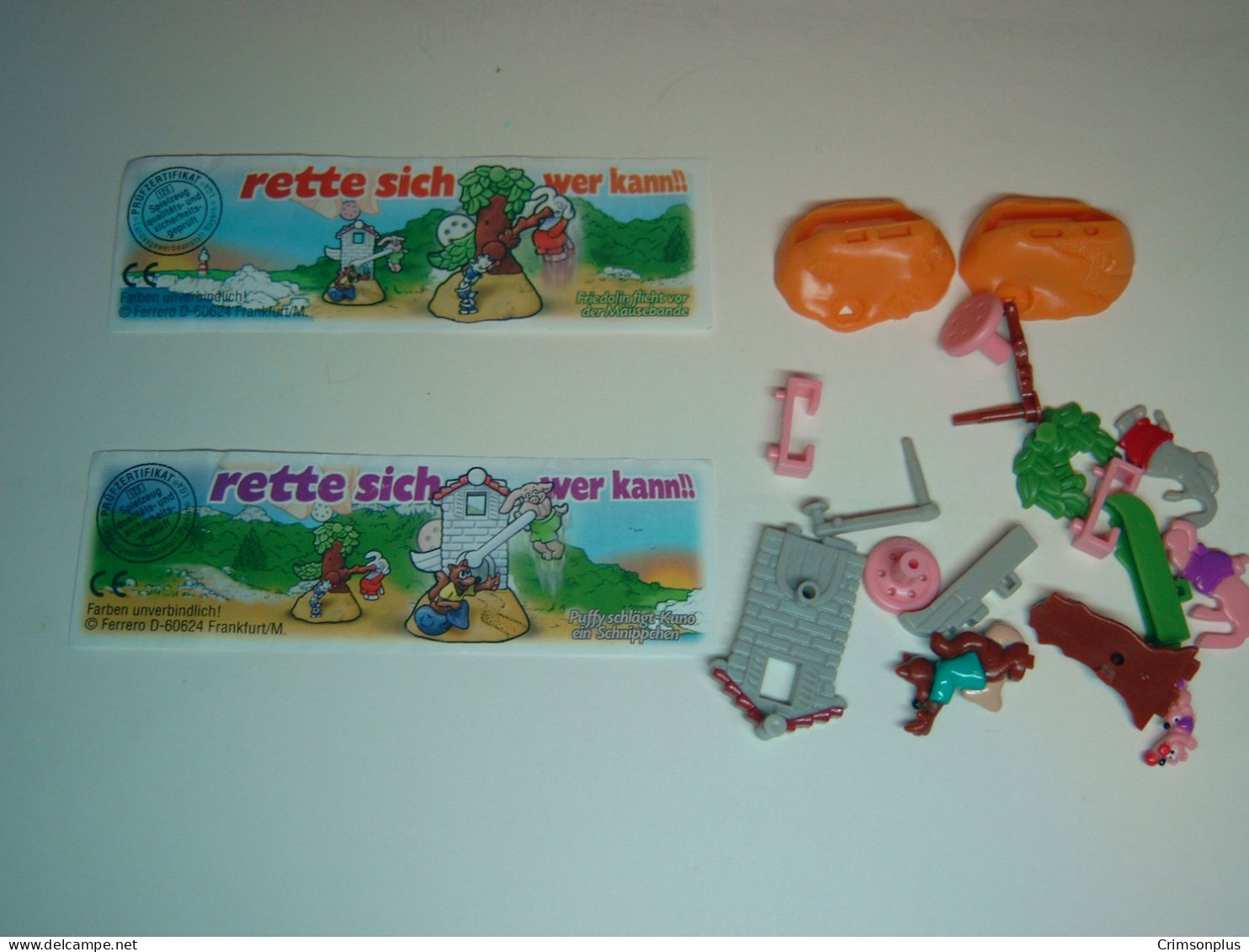 2001 Ferrero - Kinder Surprise - Rette Sich Wer Kann - Complete Set + 2 BPZ's - Monoblocs