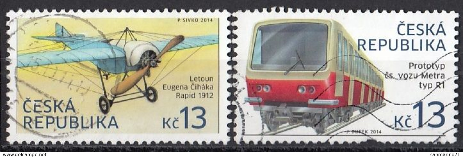 CZECH REPUBLIC 797-798,used,falc Hinged - Gebraucht