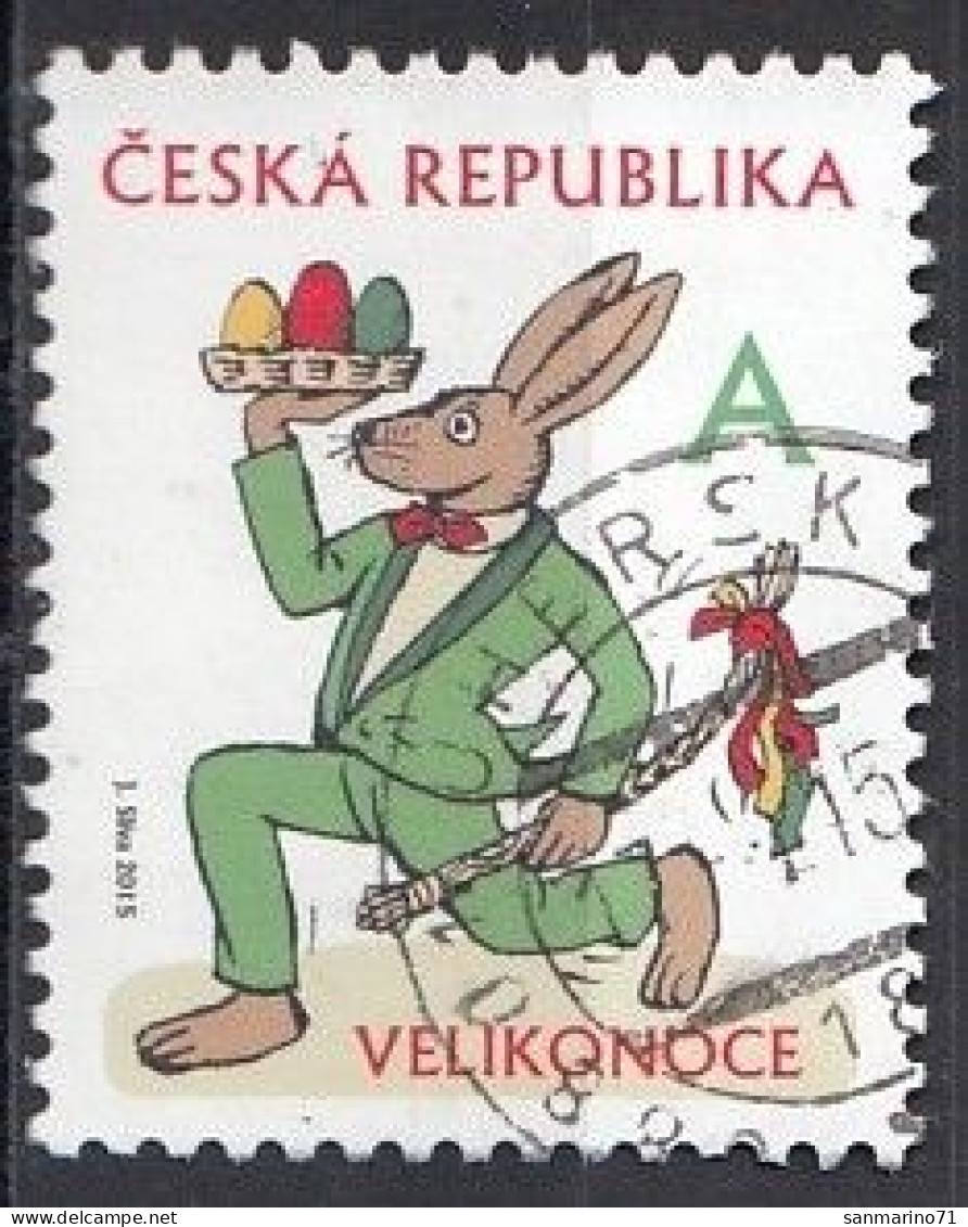 CZECH REPUBLIC 840,used,falc Hinged,Easter 2015 - Used Stamps
