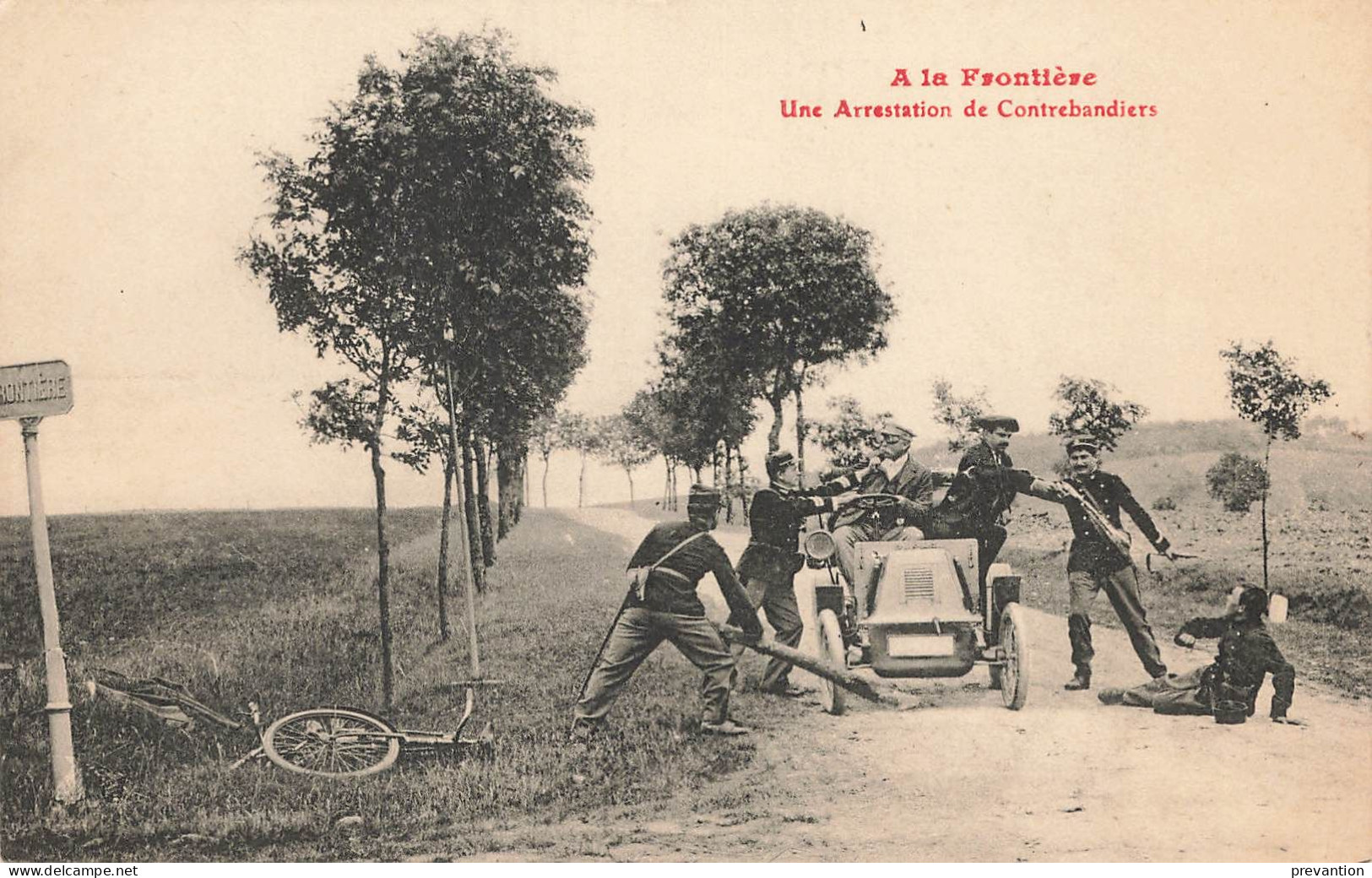 A La Frontière - Une Arrestation De Contrebandiers - (Frontière Franco-Allemande) - Douane
