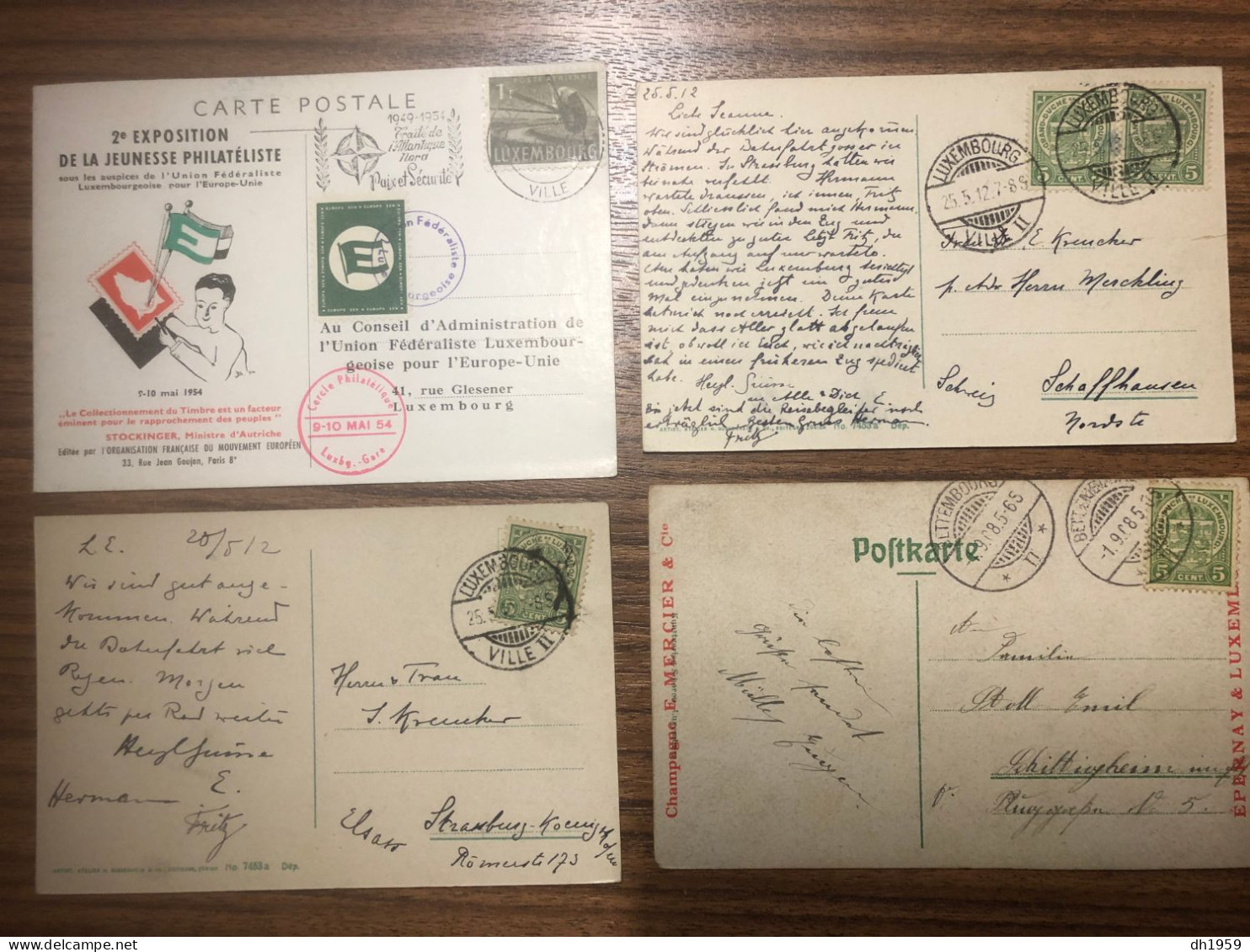 LOT Env. 100x  DOCUMENTS DIVERS LUXEMBOURG ENTIERS FDC CARTE MAXIMUM ESCRIME DUCHESSE CHARLOTTE UPU EUROPA VOL - Collections