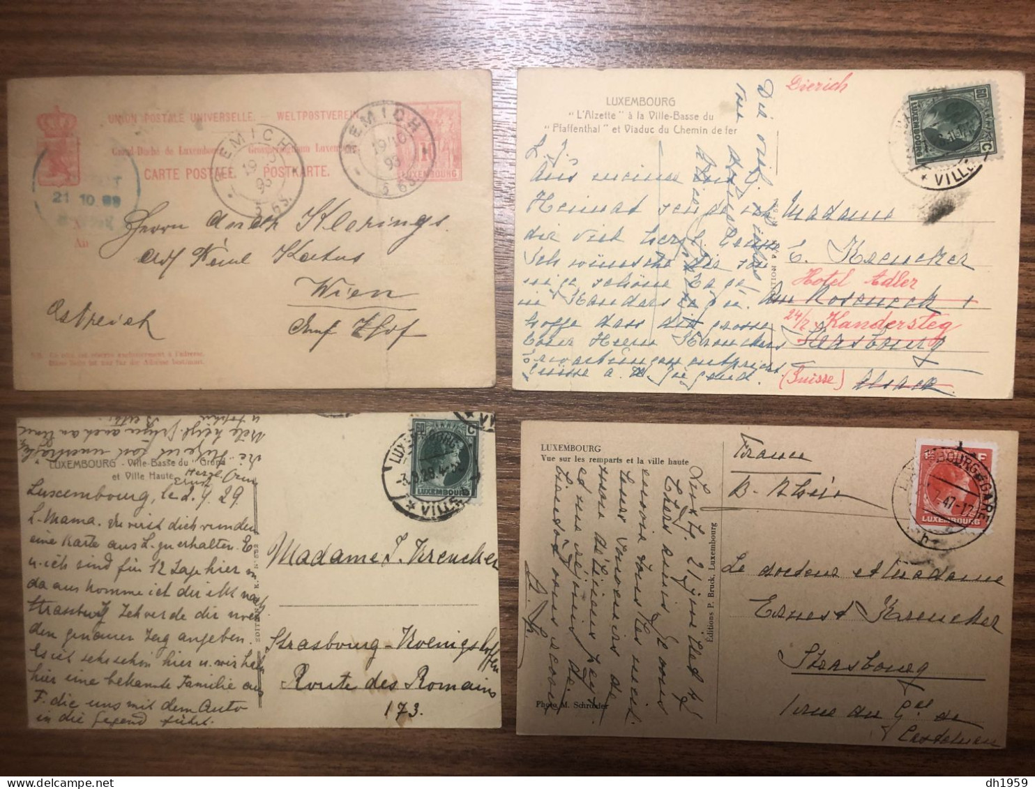 LOT env. 100x  DOCUMENTS DIVERS LUXEMBOURG ENTIERS FDC CARTE MAXIMUM ESCRIME DUCHESSE CHARLOTTE UPU EUROPA VOL