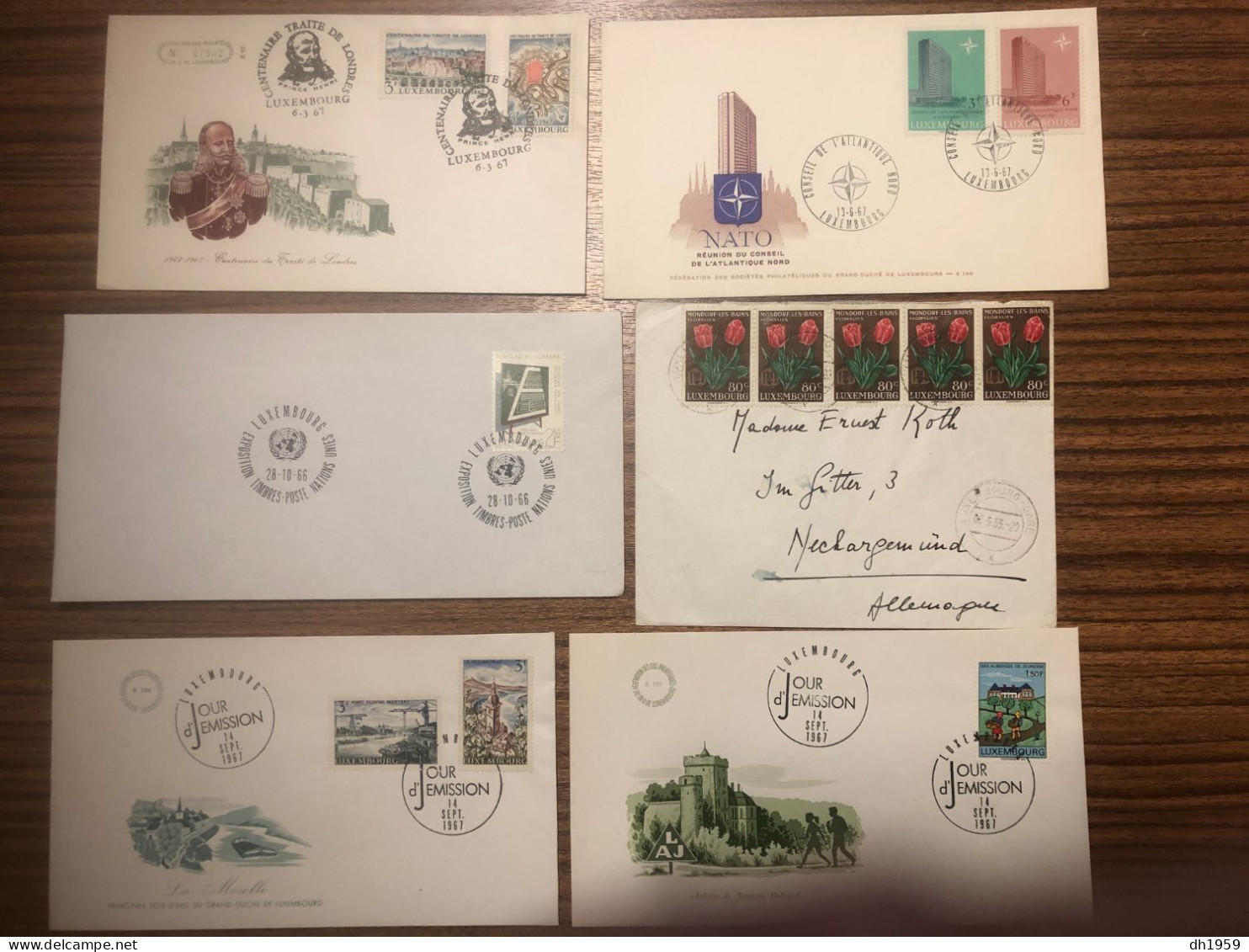 LOT env. 100x  DOCUMENTS DIVERS LUXEMBOURG ENTIERS FDC CARTE MAXIMUM ESCRIME DUCHESSE CHARLOTTE UPU EUROPA VOL