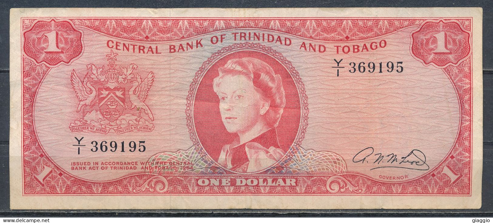 °°° TRINIDAD & TOBAGO 1 DOLLAR 1964 °°° - Trinidad & Tobago