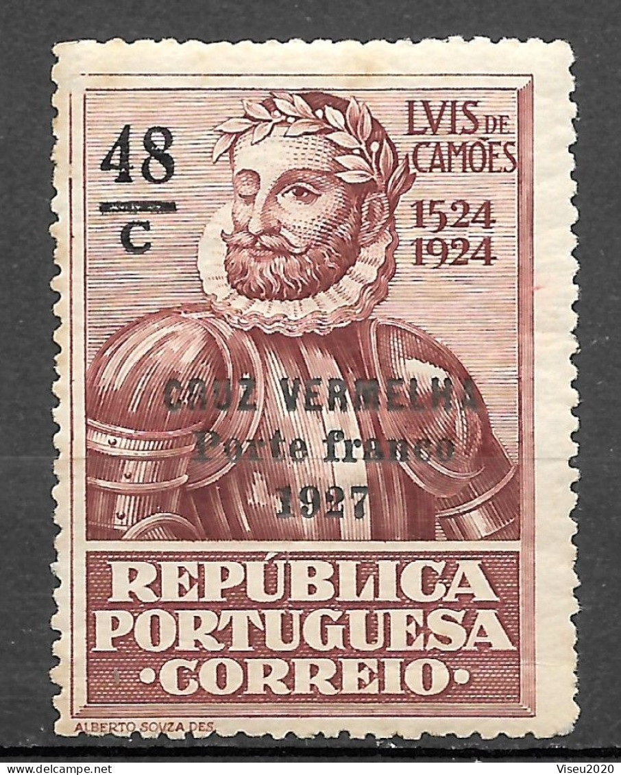 Portugal Porte Franco - 1927 - Selos Do 4º Centenário Do Nascimento De Luís De Camões (1924) Sobrecarregados - Afinsa 06 - Unused Stamps
