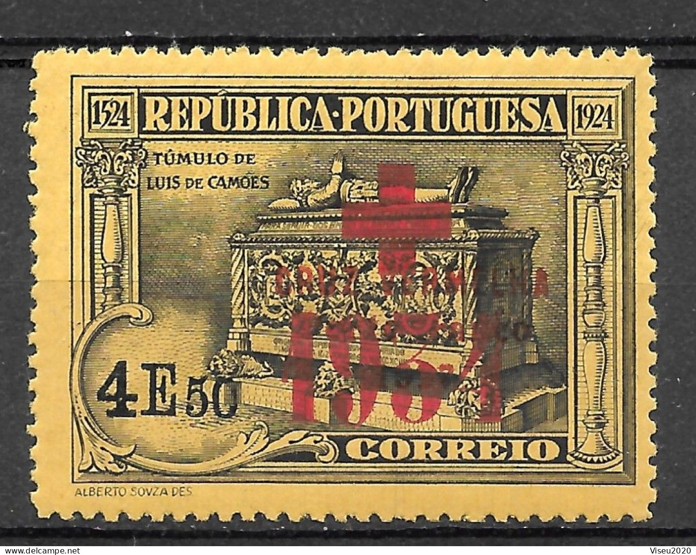 Portugal Porte Franco - 1934 - Selos Do 4º Centenário Do Nascimento De Luís De Camões (1924) Sobrecarregados - Afinsa 51 - Neufs