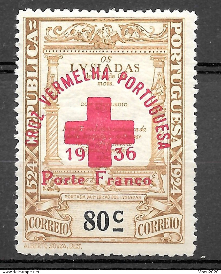 Portugal Porte Franco - 1936 - Selos Do 4º Centenário Do Nascimento De Luís De Camões (1924) Sobrecarregados - Afinsa 69 - Neufs