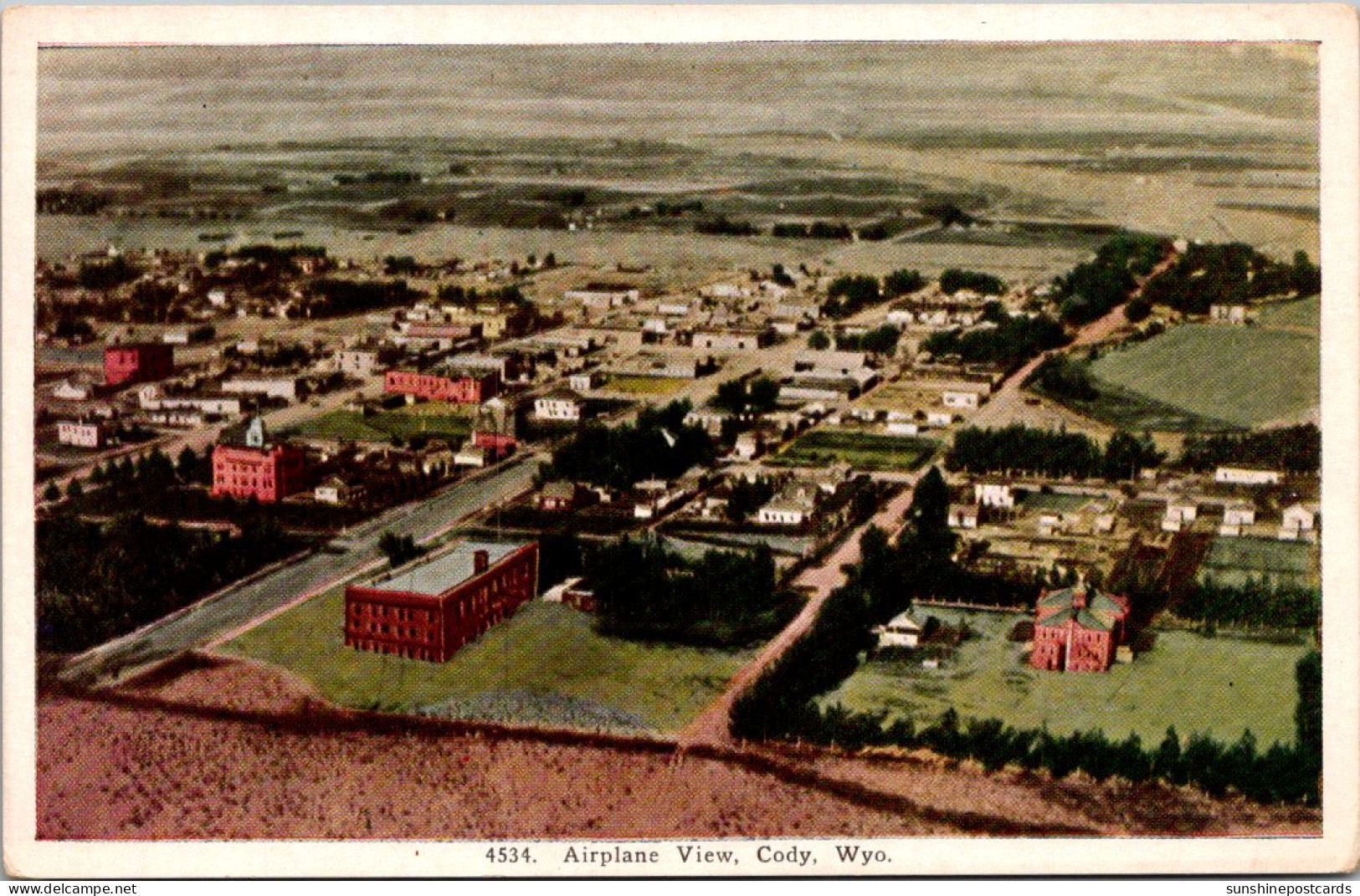 Wyoming Cody Airplane View  - Cody