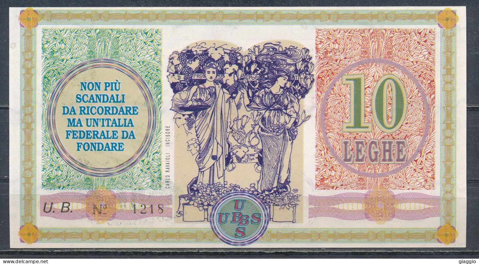 °°° ITALIA - BANCA UBBIESSE 10 LEGHE UNC °°° - Other & Unclassified